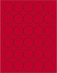 Tape Logic - 1-1/2" Long, Fluorescent Red Paper Laser Label - For Laser Printers - Apex Tool & Supply