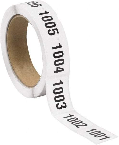 Tape Logic - 1-1/2" Long, Black/White Paper Inventory Labels - For Multi-Use - Apex Tool & Supply