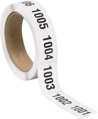 Tape Logic - 1-1/2" Long, Black/White Paper Inventory Labels - For Multi-Use - Apex Tool & Supply