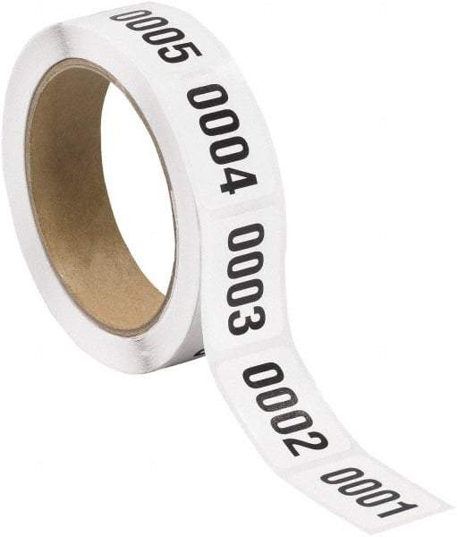 Tape Logic - 1-1/2" Long, Black/White Paper Inventory Labels - For Multi-Use - Apex Tool & Supply