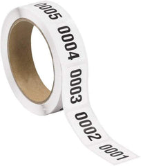 Tape Logic - 1-1/2" Long, Black/White Paper Inventory Labels - For Multi-Use - Apex Tool & Supply