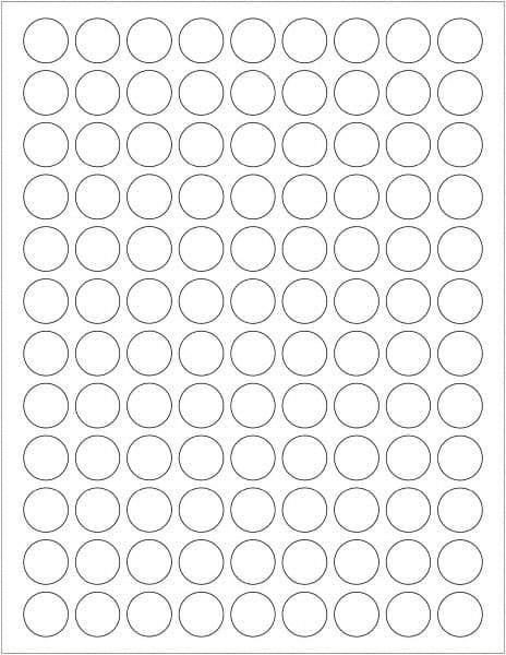 Tape Logic - 3/4" Long, White Paper Laser Label - For Laser Printers - Apex Tool & Supply