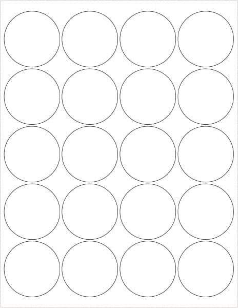 Tape Logic - 2" Long, Gloss White Paper Laser Label - For Laser Printers - Apex Tool & Supply