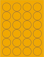 Tape Logic - 1-5/8" Long, Fluorescent Orange Paper Laser Label - For Laser Printers - Apex Tool & Supply