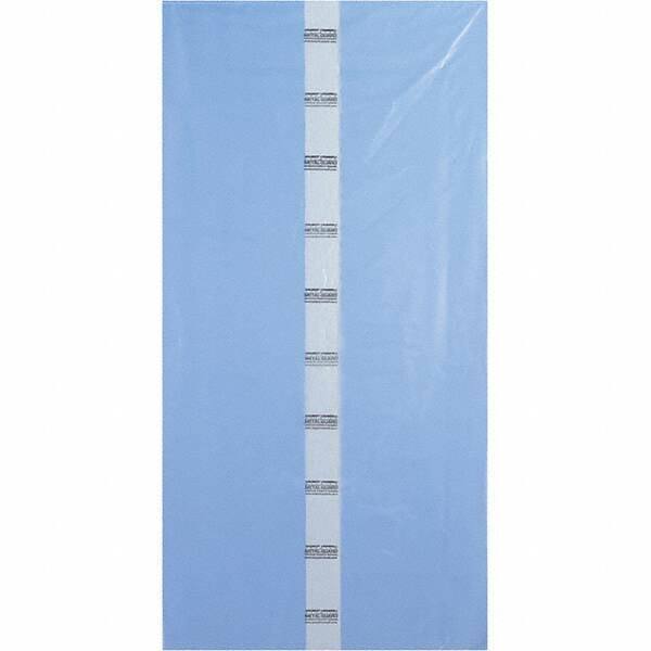 Made in USA - 40 x 80", 4 mil Gusseted Polybags - Blue - Apex Tool & Supply