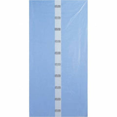 Made in USA - 40 x 80", 4 mil Gusseted Polybags - Blue - Apex Tool & Supply