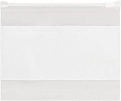 Value Collection - 8 x 6", 3 mil Slide-Seal Reclosable White Block Polybags - Clear - Apex Tool & Supply