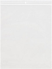 Value Collection - 5 x 8", 4 mil Reclosable Polybags with Hang Hole - Clear - Apex Tool & Supply