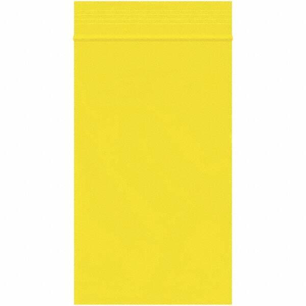 Value Collection - 3 x 5", 2 mil Reclosable Polybags - Yellow - Apex Tool & Supply