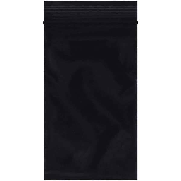Value Collection - 3 x 5", 2 mil Reclosable Polybags - Black - Apex Tool & Supply