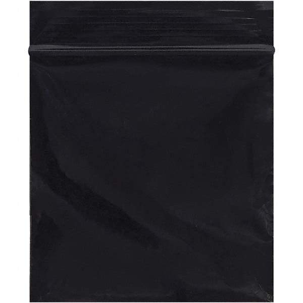 Value Collection - 3 x 3", 2 mil Reclosable Polybags - Black - Apex Tool & Supply