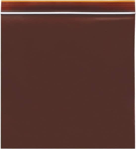Value Collection - 12 x 12", 3 mil Minigrip Reclosable Lab Guard UV Protection Bags - Amber - Apex Tool & Supply