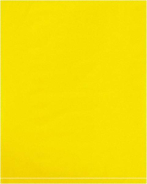Value Collection - 8 x 10", 2 mil Flat Polybags - Yellow - Apex Tool & Supply