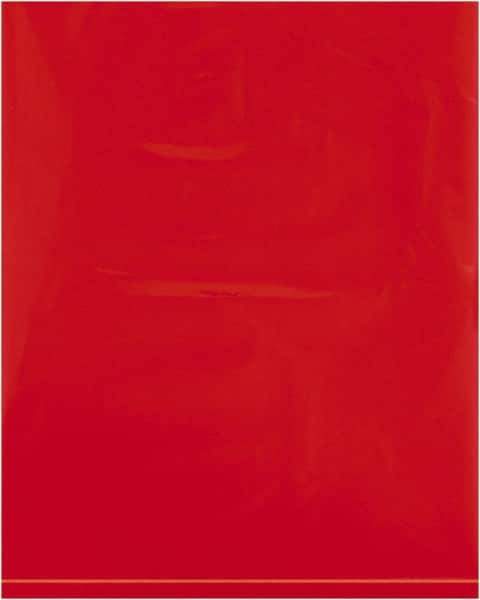 Value Collection - 8 x 10", 2 mil Flat Polybags - Red - Apex Tool & Supply