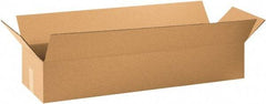 Made in USA - 10" Wide x 36" Long x 6" High Rectangle Corrugated Shipping Box - 1 Wall, Kraft (Color), 65 Lb Capacity - Apex Tool & Supply