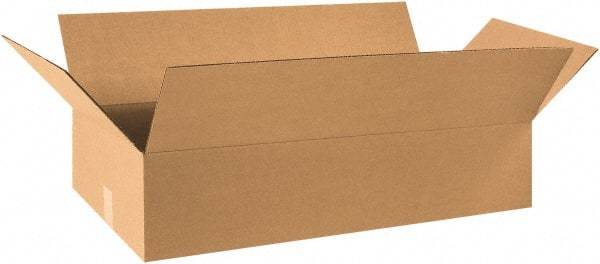 Made in USA - 16" Wide x 31" Long x 9" High Rectangle Corrugated Shipping Box - 1 Wall, Kraft (Color), 65 Lb Capacity - Apex Tool & Supply
