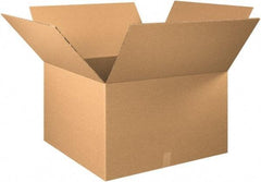 Made in USA - 30" Wide x 30" Long x 20" High Rectangle Heavy Duty Corrugated Box - 2 Walls, Kraft (Color), 100 Lb Capacity - Apex Tool & Supply