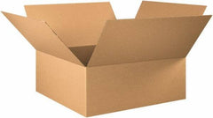 Made in USA - 30" Wide x 30" Long x 12" High Rectangle Corrugated Shipping Box - 1 Wall, Kraft (Color), 65 Lb Capacity - Apex Tool & Supply