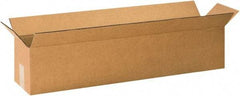Made in USA - 12" Wide x 60" Long x 12" High Rectangle Corrugated Shipping Box - 1 Wall, Kraft (Color), 65 Lb Capacity - Apex Tool & Supply