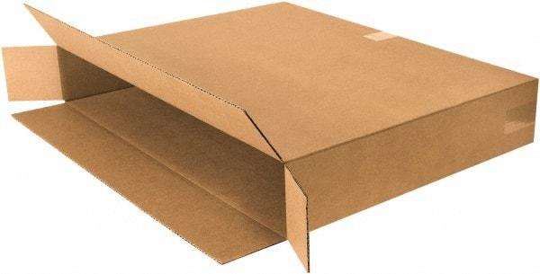 Made in USA - 8" Wide x 64" Long x 40" High Rectangle Moving Boxes - 1 Wall, Kraft (Color), 140 Lb Capacity - Apex Tool & Supply