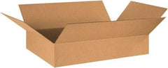 Made in USA - 17" Wide x 29" Long x 3" High Rectangle Corrugated Shipping Box - 1 Wall, Kraft (Color), 65 Lb Capacity - Apex Tool & Supply