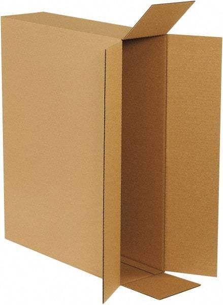 Made in USA - 6" Wide x 26" Long x 20" High Rectangle Corrugated Shipping Box - 1 Wall, Kraft (Color), 65 Lb Capacity - Apex Tool & Supply