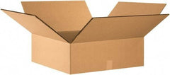 Made in USA - 24" Wide x 24" Long x 8" High Rectangle Heavy Duty Corrugated Box - 2 Walls, Kraft (Color), 100 Lb Capacity - Apex Tool & Supply