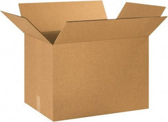 Made in USA - 16" Wide x 24" Long x 16" High Rectangle Heavy Duty Corrugated Box - 2 Walls, Kraft (Color), 100 Lb Capacity - Apex Tool & Supply