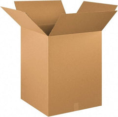 Made in USA - 20" Wide x 20" Long x 28" High Rectangle Corrugated Shipping Box - 1 Wall, Kraft (Color), 65 Lb Capacity - Apex Tool & Supply