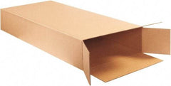 Made in USA - 8" Wide x 20" Long x 50" High Rectangle Corrugated Shipping Box - 1 Wall, Kraft (Color), 95 Lb Capacity - Apex Tool & Supply