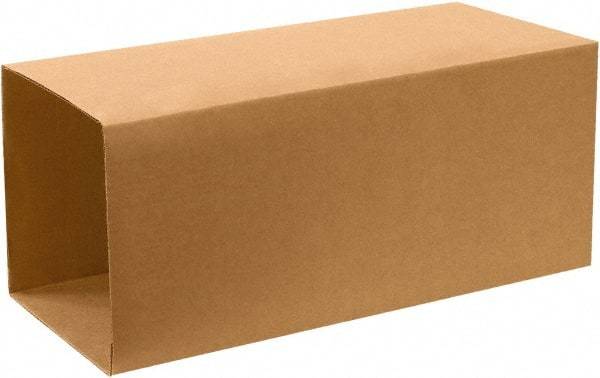 Made in USA - 20" Wide x 20" Long x 40" High Rectangle Telescoping Box - 1 Wall, Kraft (Color), 65 Lb Capacity - Apex Tool & Supply