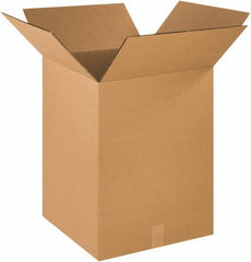Made in USA - 18" Wide x 18" Long x 24" High Rectangle Heavy Duty Corrugated Box - 2 Walls, Kraft (Color), 100 Lb Capacity - Apex Tool & Supply