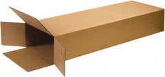 Made in USA - 6" Wide x 18" Long x 45" High Rectangle Corrugated Shipping Box - 1 Wall, Kraft (Color), 95 Lb Capacity - Apex Tool & Supply