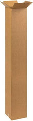 Made in USA - 10" Wide x 10" Long x 60" High Rectangle Corrugated Shipping Box - 1 Wall, Kraft (Color), 65 Lb Capacity - Apex Tool & Supply
