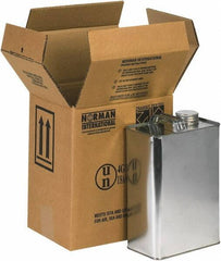 Made in USA - 6-11/16" Wide x 9" Long x 10-1/4" High Rectangle Corrugated Shipping Box - 2 Walls, Kraft (Color), 120 Lb Capacity - Apex Tool & Supply