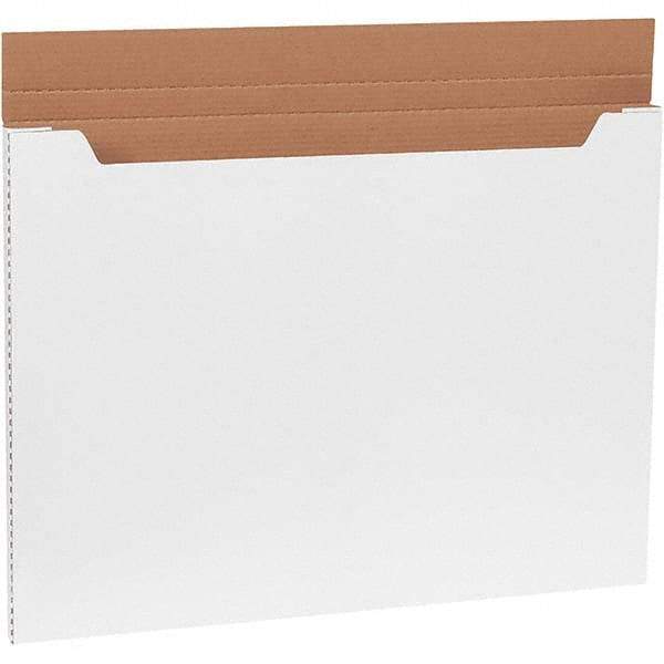 Made in USA - 22-1/2" Wide x 30" Long x 1" High Rectangle Crush Proof Mailers - 1 Wall, White - Apex Tool & Supply