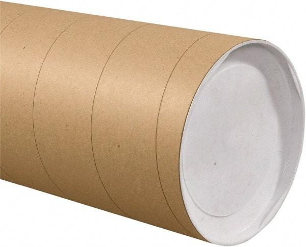 Made in USA - 8" Diam x 36" Long Round Jumbo Mailing Tubes - 1 Wall, Kraft (Color) - Apex Tool & Supply