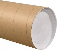 Made in USA - 10" Diam x 36" Long Round Jumbo Mailing Tubes - 1 Wall, Kraft (Color) - Apex Tool & Supply