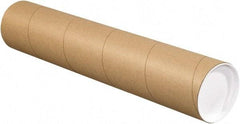 Made in USA - 4" Diam x 48" Long Round Kraft Mailing Tubes - 1 Wall, Kraft (Color) - Apex Tool & Supply