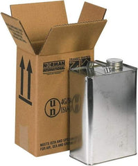 Made in USA - 4-5/16" Wide x 6-3/4" Long x 10-3/8" High Rectangle Corrugated Shipping Box - 2 Walls, Kraft (Color), 120 Lb Capacity - Apex Tool & Supply