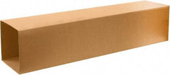 Made in USA - 6" Wide x 10" Long x 57" High Rectangle Telescoping Box - 1 Wall, Kraft (Color), 65 Lb Capacity - Apex Tool & Supply