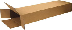Made in USA - 4" Wide x 14" Long x 68" High Rectangle Corrugated Shipping Box - 1 Wall, Kraft (Color), 95 Lb Capacity - Apex Tool & Supply