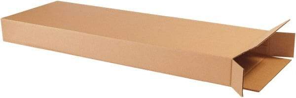 Made in USA - 4" Wide x 14" Long x 42" High Rectangle Corrugated Shipping Box - 1 Wall, Kraft (Color), 65 Lb Capacity - Apex Tool & Supply