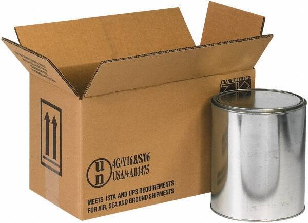 Made in USA - 6-7/8" Wide x 14-1/8" Long x 7-7/8" High Rectangle Corrugated Shipping Box - 2 Walls, Kraft (Color), 95 Lb Capacity - Apex Tool & Supply