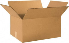 Made in USA - 18" Wide x 24" Long x 12" High Rectangle Heavy Duty Corrugated Box - 2 Walls, Kraft (Color), 100 Lb Capacity - Apex Tool & Supply