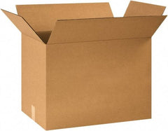 Made in USA - 16" Wide x 24" Long x 18" High Rectangle Corrugated Shipping Box - 1 Wall, Kraft (Color), 65 Lb Capacity - Apex Tool & Supply