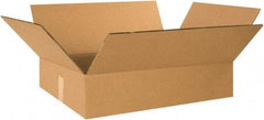 Made in USA - 18" Wide x 24" Long x 6" High Rectangle Heavy Duty Corrugated Box - 2 Walls, Kraft (Color), 100 Lb Capacity - Apex Tool & Supply