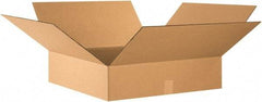 Made in USA - 24" Wide x 24" Long x 6" High Rectangle Corrugated Shipping Box - 1 Wall, Kraft (Color), 65 Lb Capacity - Apex Tool & Supply