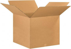 Made in USA - 26" Wide x 26" Long x 20" High Rectangle Corrugated Shipping Box - 1 Wall, Kraft (Color), 65 Lb Capacity - Apex Tool & Supply