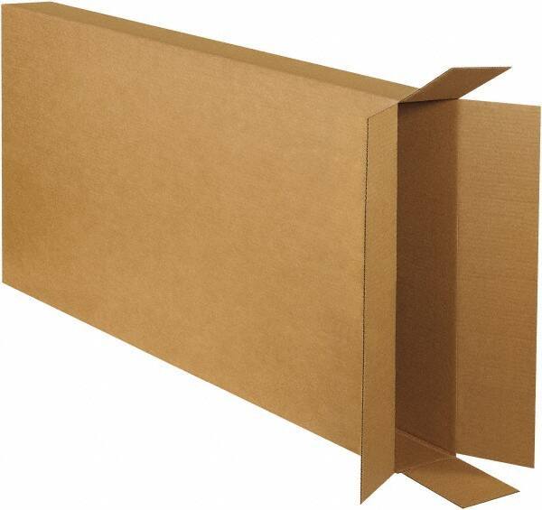 Made in USA - 6" Wide x 28" Long x 52" High Rectangle Corrugated Shipping Box - 1 Wall, Kraft (Color), 65 Lb Capacity - Apex Tool & Supply